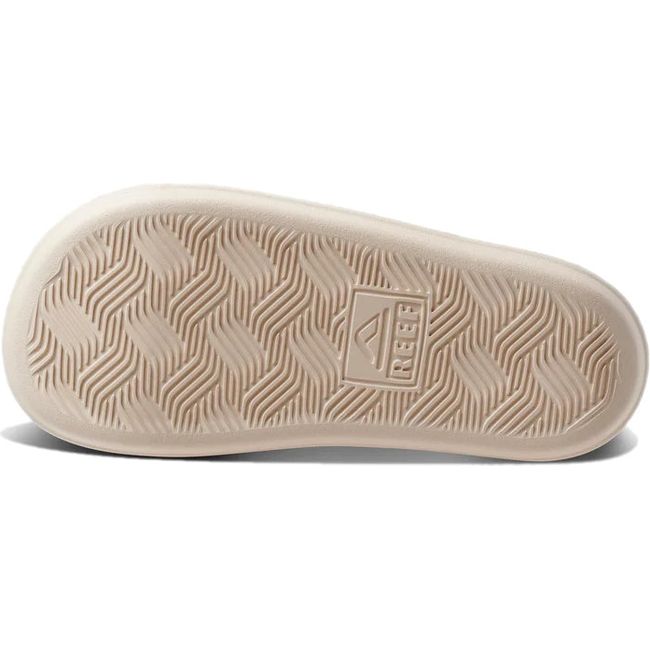 Sole of Women's Reef Cushion Bondi Bay Platform Slide Sandal in Vintage Oasis off white