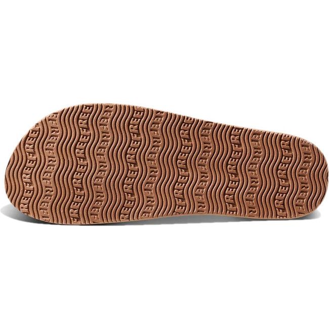 Sole of Women's Reef Solana Flip Flop Sandal in Black and Tan