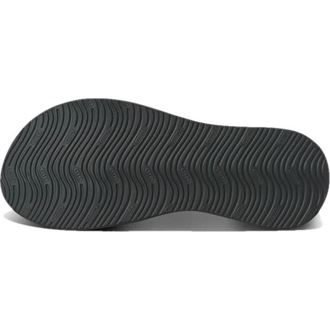 Sole of Men's Reef Cushion Phantom 2.0 Flip Flop in black