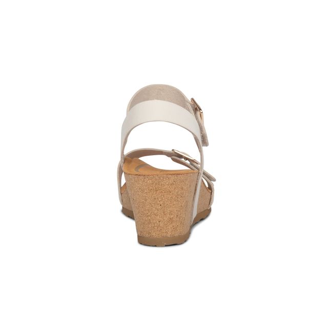 Rear heel view of Aetrex Women&