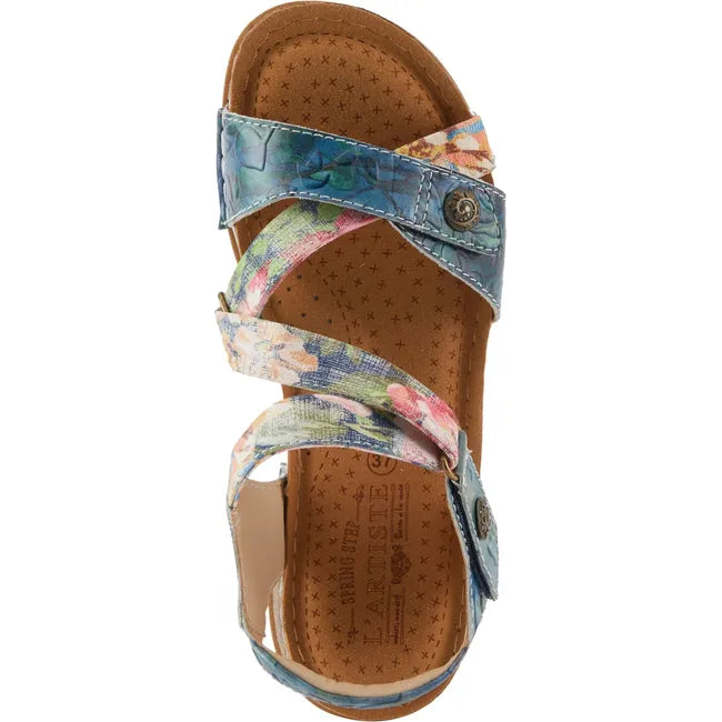 L'Artiste Women's Collette Sandal Blue Multi