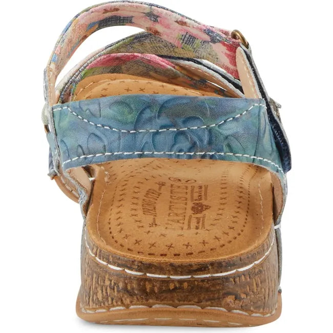 L'Artiste Women's Collette Sandal Blue Multi