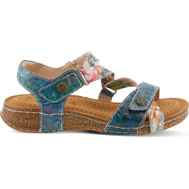 L'Artiste Women's Collette Sandal Blue Multi