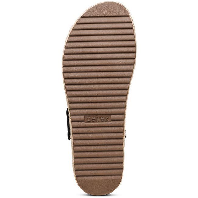 Aetrex Women's Vania Platform Sandal Black CP100