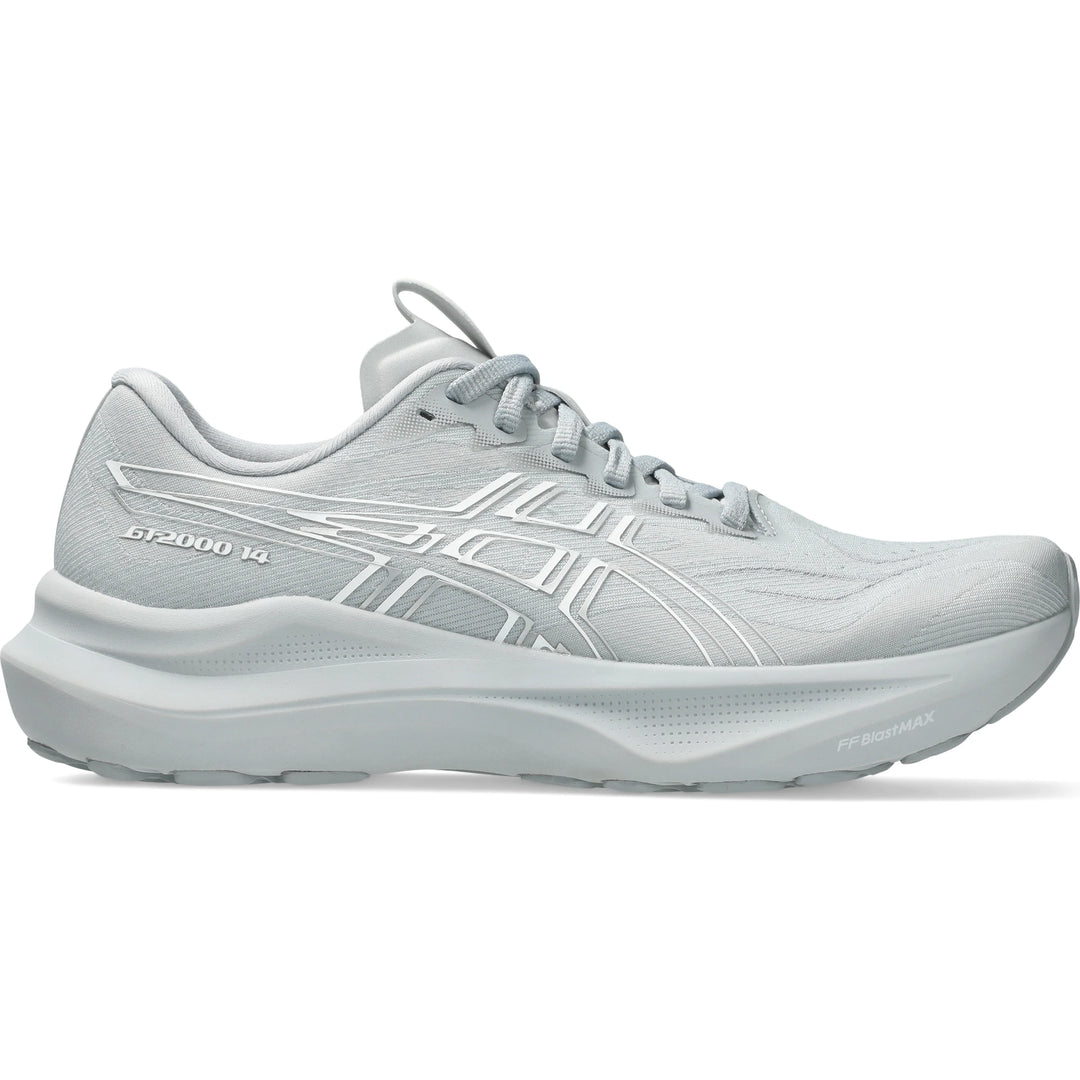Side of ASICS Women's GT-2000 14 Running Shoe in Piedmont Grey/White