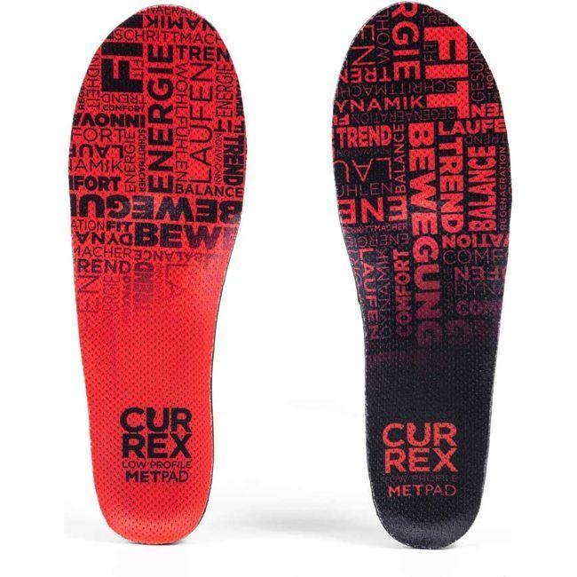 Currex Unisex Metpad Insole Low Profile Red 2913-23