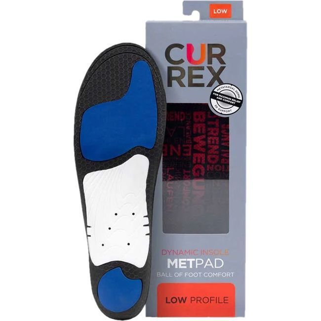 Currex Unisex Metpad Insole Low Profile Red 2913-23