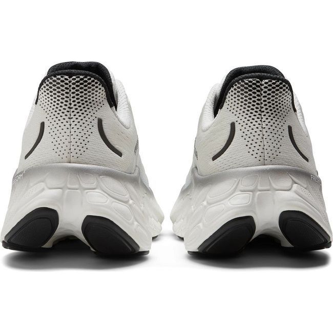 New Balance Men&#39;s Fresh Foam X More V4 Running Shoe White/Black Metallic/Black MMORCE4