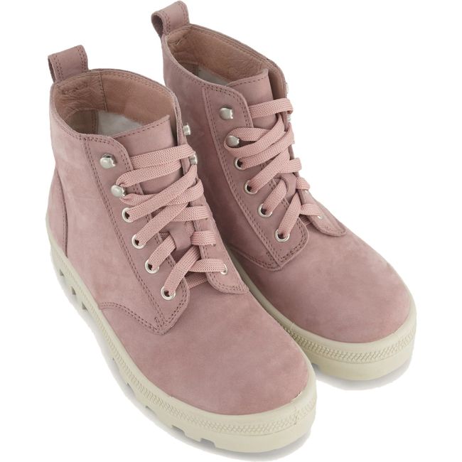 Pair of Naot Women's Canoe Boots in mauve nubuck