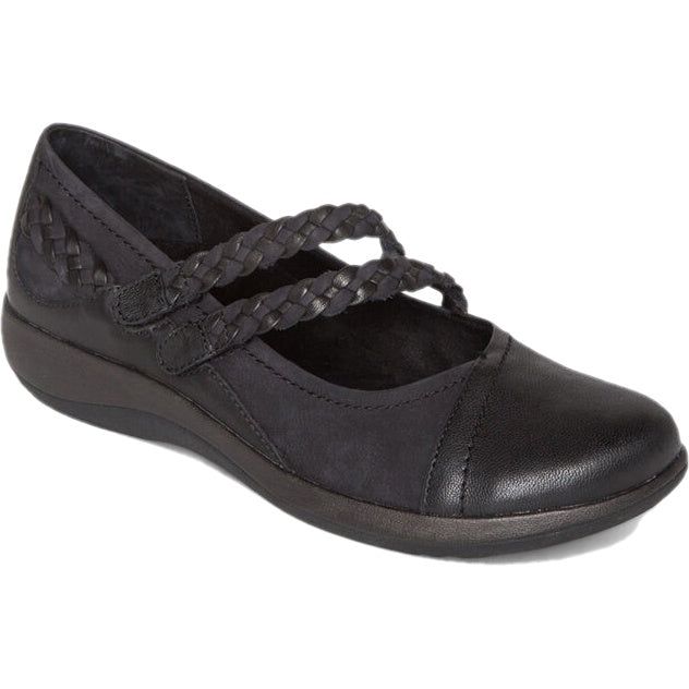 Aetrex Women's Annie Mary Jane Shoe Black DM450WM