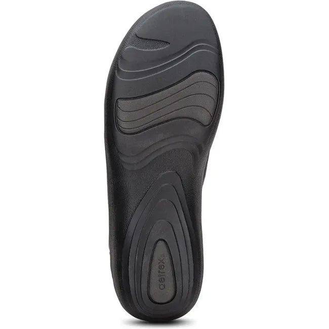 Sole of Women's Aetrex Karina Shoe in Navy nubuck leather upper