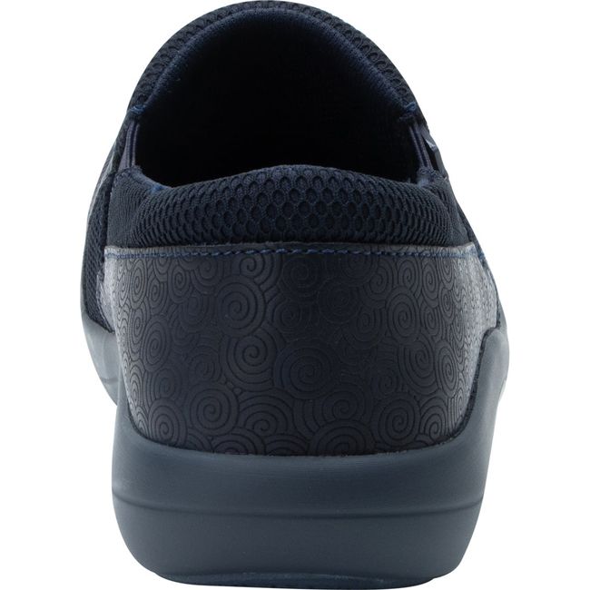 Heel of Women's Alegria Duette Slip On Shoe in Swirl Wind Navy
