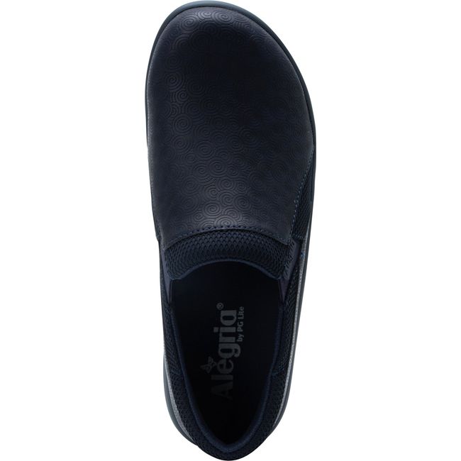 Upper of Women's Alegria Duette Slip On Shoe in Swirl Wind Navy