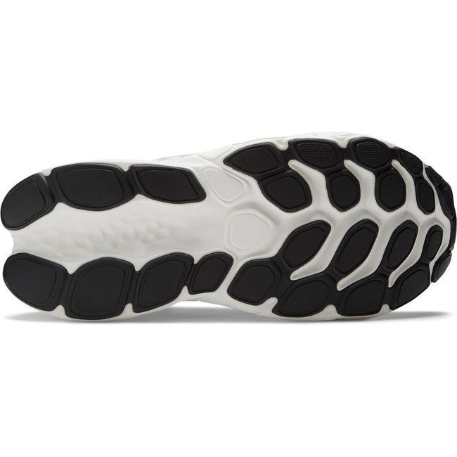 New Balance Men&#39;s Fresh Foam X More V4 Running Shoe White/Black Metallic/Black MMORCE4