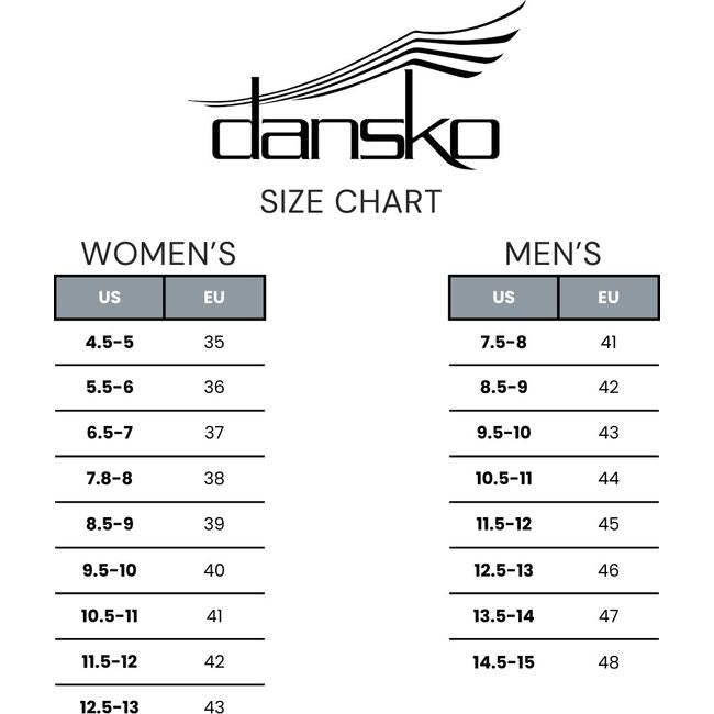 Dansko size chart for men and women