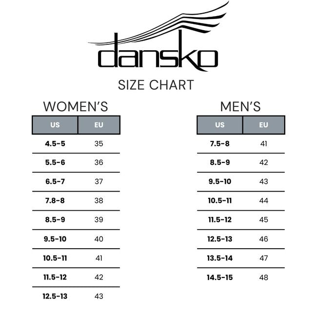 Dansko size chart for men and women