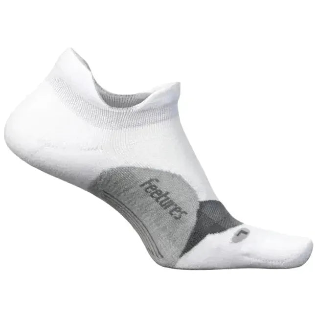 Feetures Unisex Elite Light Cushion No Show Tab Sock White E5030158