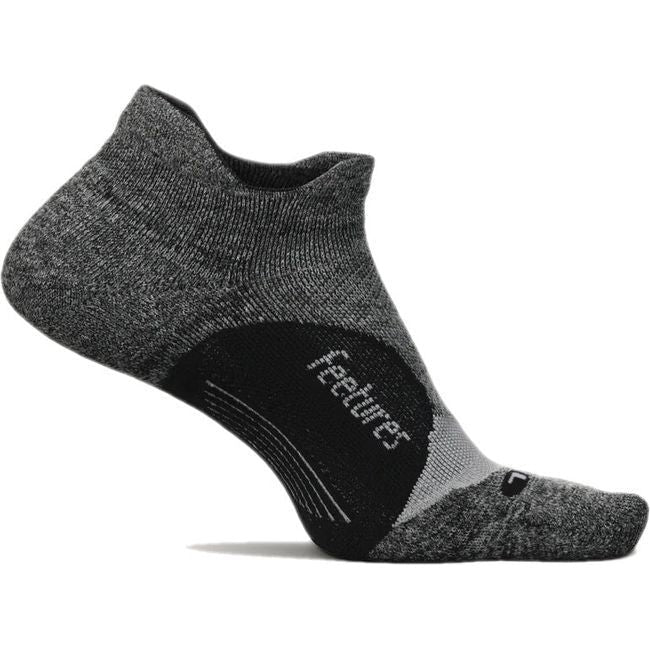 Feetures Unisex Elite Light Cushion No Show Tab Sock Gray E5030160