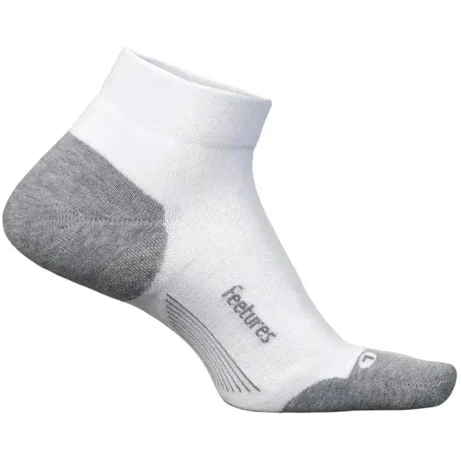 Feetures Unisex Elite Max Cushion Low Cut Sock White EC302158