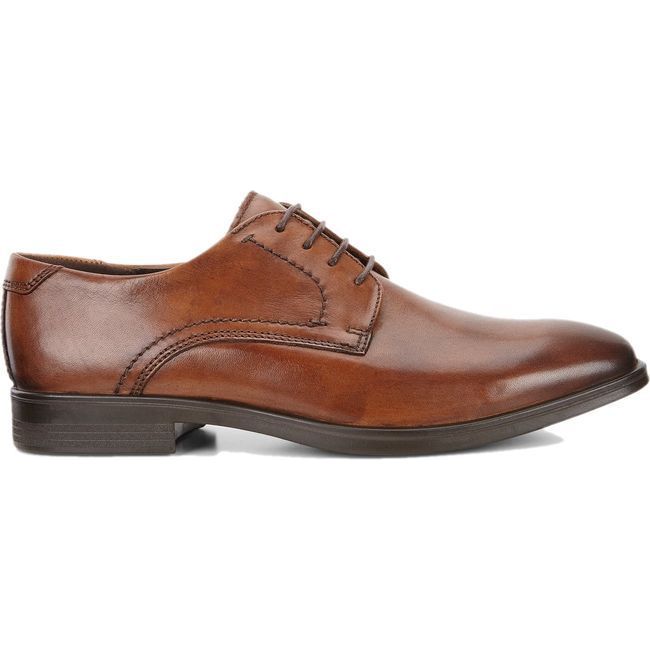 ECCO Men's Melbourne Tie Dress Shoe Amber 621634-01112