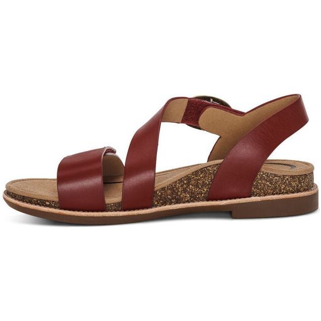 Aetrex Women's Tamara Quarter Strap Sandal Red FC108W