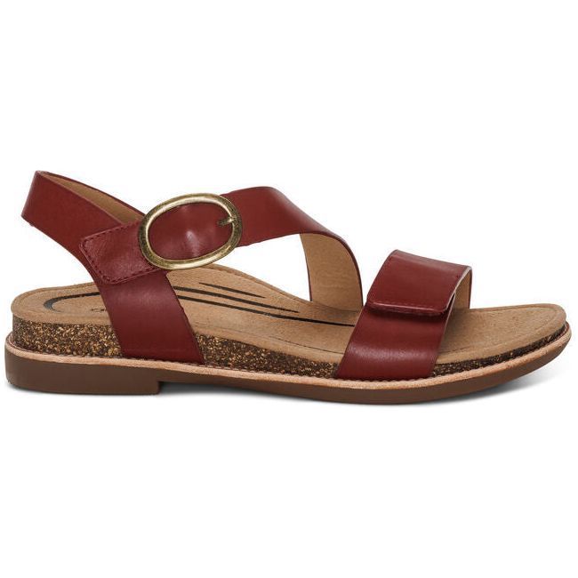 Aetrex Women's Tamara Quarter Strap Sandal Red FC108W