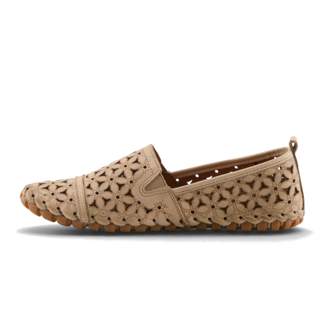 Medial side of beige leather Spring Step Women&