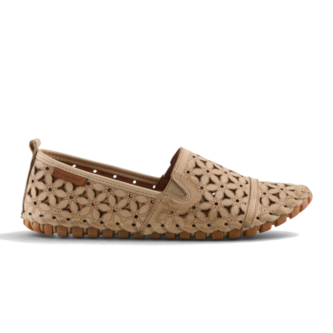 Lateral side of beige leather Spring Step Women&