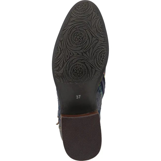 L'Artiste Women's Georgiana Boot Blue Multi