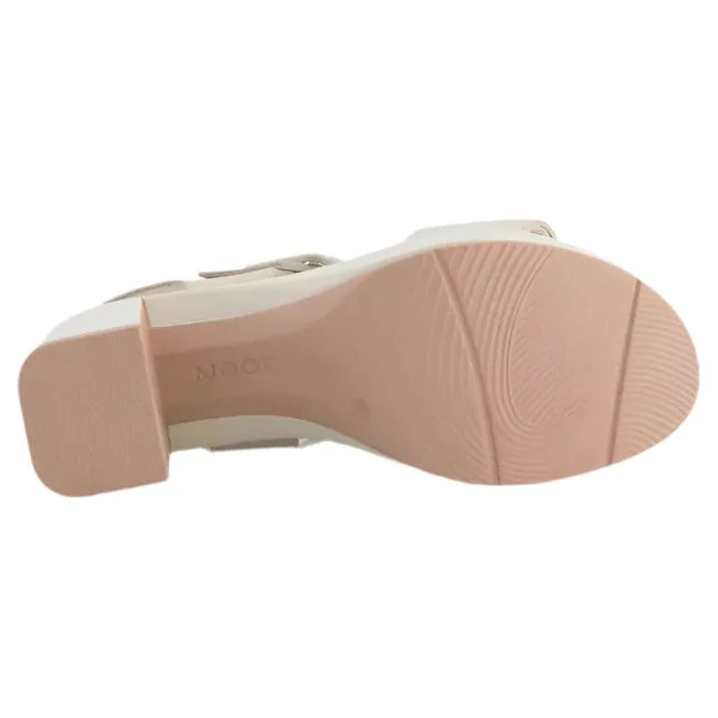 Sole view of Naot Women's Glamour Heel featuring a 2.8-inch polyurethane outsole with low tread traction.
