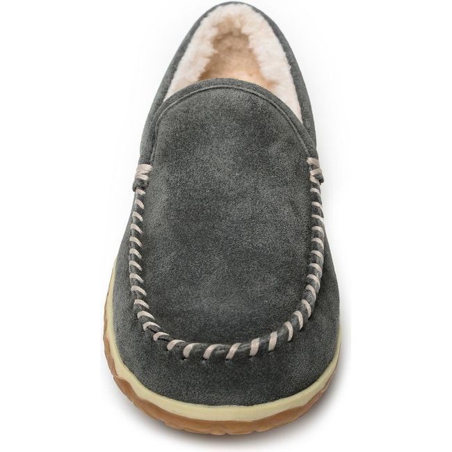 Minnetonka Men's Tilden Moccasin Grey 41005