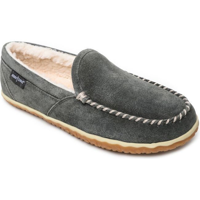 Minnetonka Men's Tilden Moccasin Grey 41005