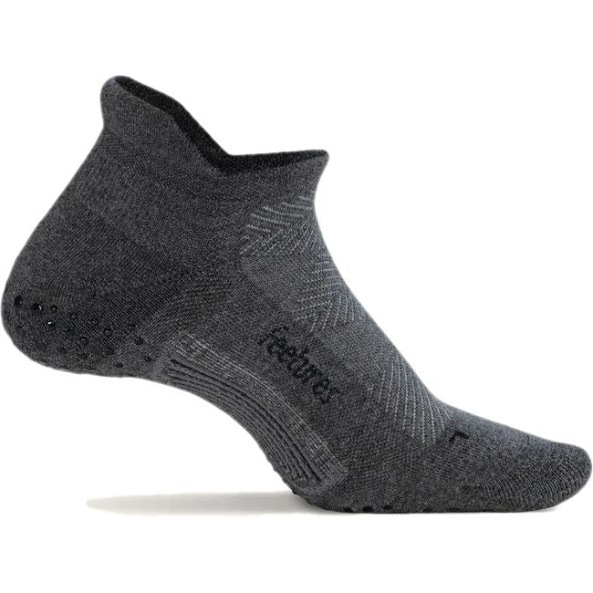 Women's Feetures Elite Grip Max Cushion Tab Sock in Flow Gray