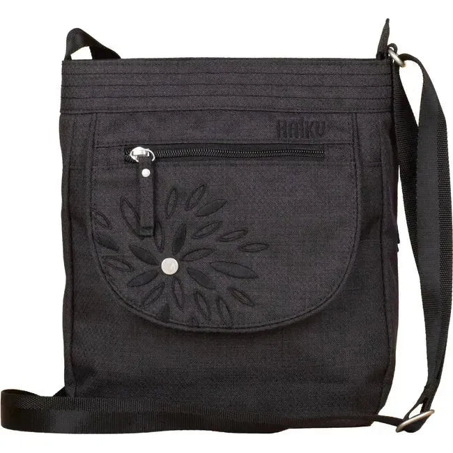 Haiku Jaunt Crossbody Bag Black in Bloom HK048-BLB