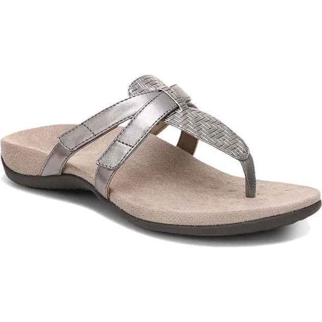 Vionic Women's Karley Flip Flop Silver I4692L1-020