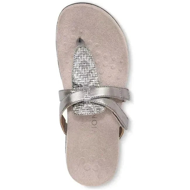 Vionic Women's Karley Flip Flop Silver I4692L1-020