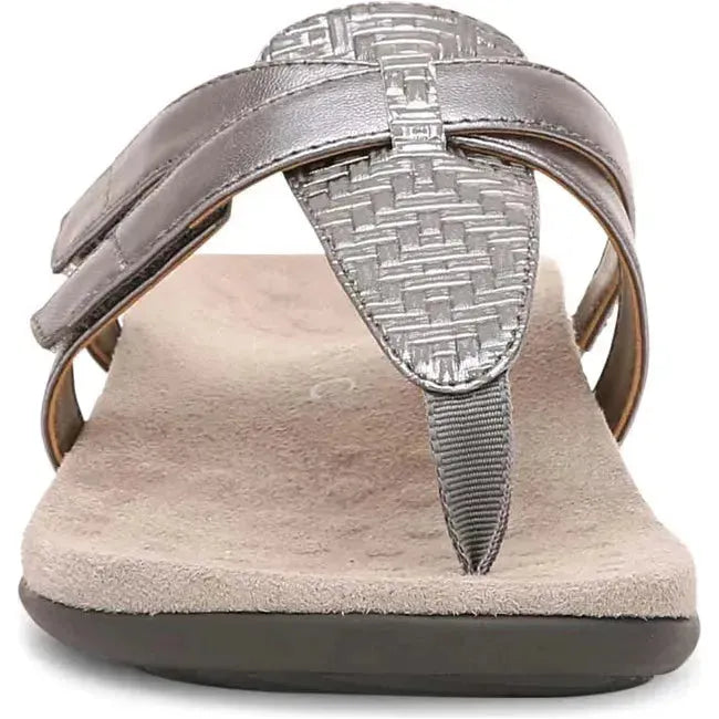 Vionic Women's Karley Flip Flop Silver I4692L1-020
