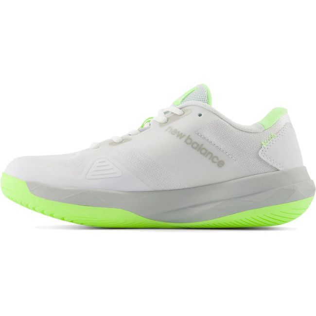 New Balance Women's 796 V4 Tennis Shoe White/Bleached Lime Glo/Brighton Grey WCH796W4