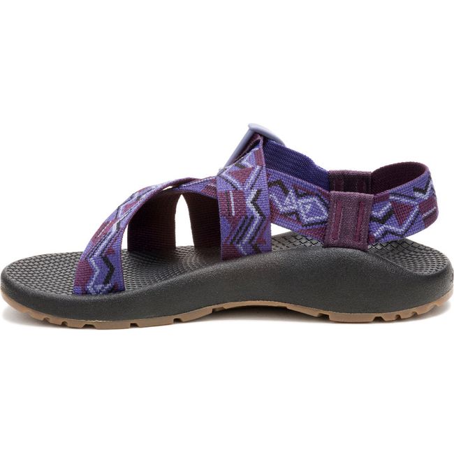 Medial side of Women's Chaco Mega Z/1 Classic Sandal in Paddle Grape purple with arch support