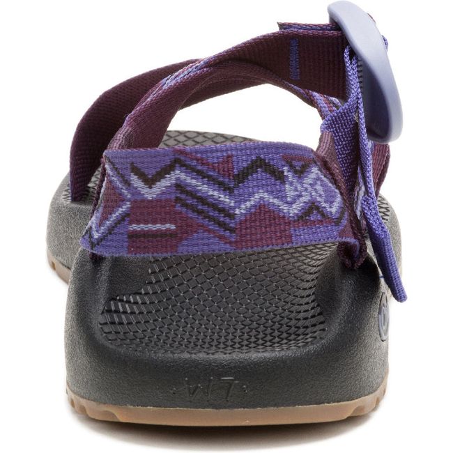 Heel of Women's Chaco Mega Z/1 Classic Sandal in Paddle Grape purple with heel strap