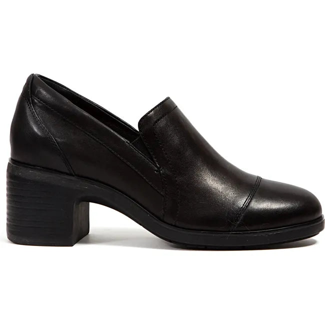 Jambu Women's Vaughn Water Resistant Heel Black Leather J4VAU01