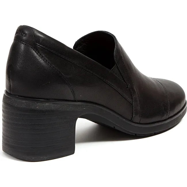 Jambu Women's Vaughn Water Resistant Heel Black Leather J4VAU01