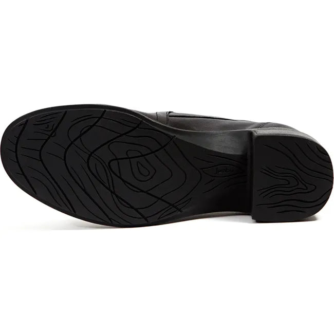 Jambu Women's Vaughn Water Resistant Heel Black Leather J4VAU01