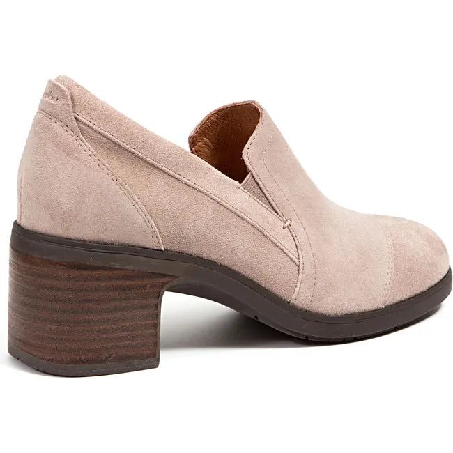 Jambu Women's Vaughn Water Resistant Heel Taupe Suede J4VAU54