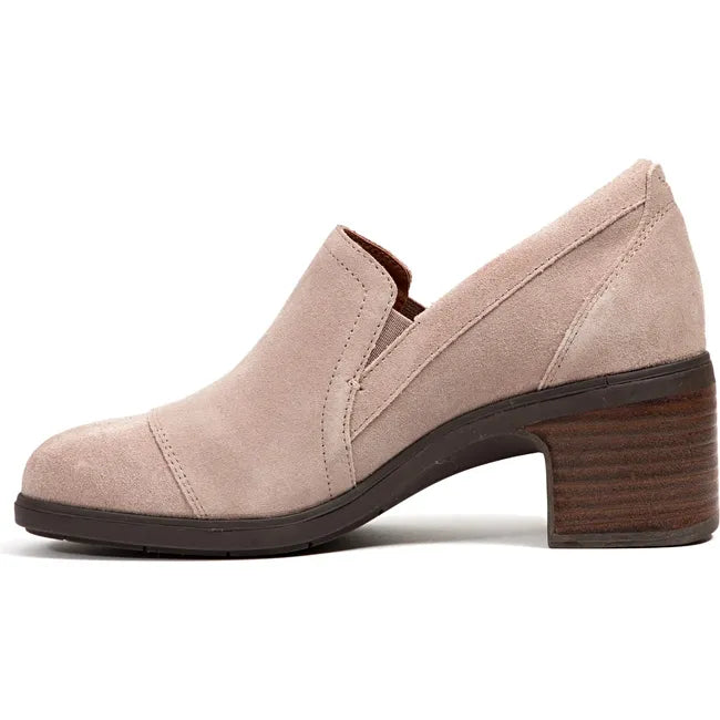 Jambu Women's Vaughn Water Resistant Heel Taupe Suede J4VAU54