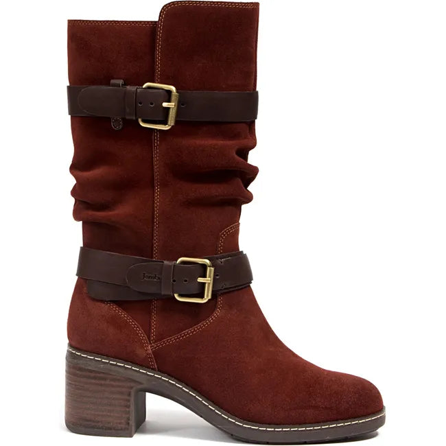 Jambu Women's Victoria Water Resistant Mid-Calf Boot Brandy/Dark Brown J4VIC34