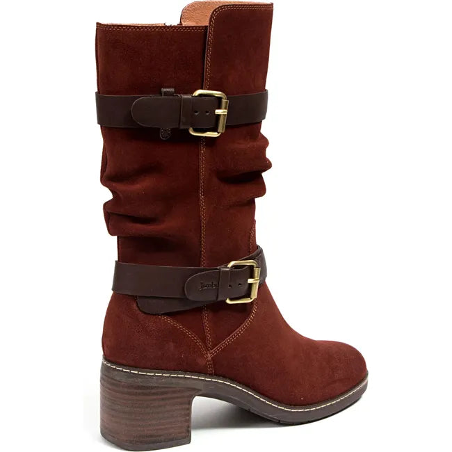 Jambu Women's Victoria Water Resistant Mid-Calf Boot Brandy/Dark Brown J4VIC34