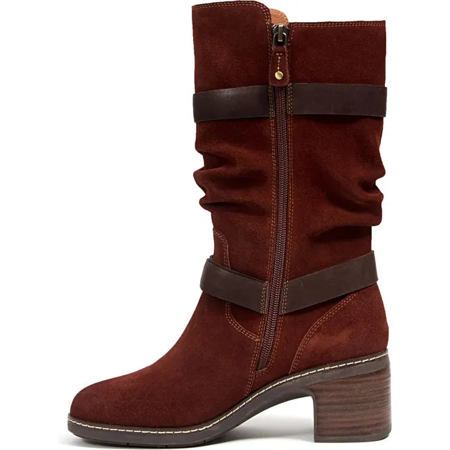 Jambu Women's Victoria Water Resistant Mid-Calf Boot Brandy/Dark Brown J4VIC34