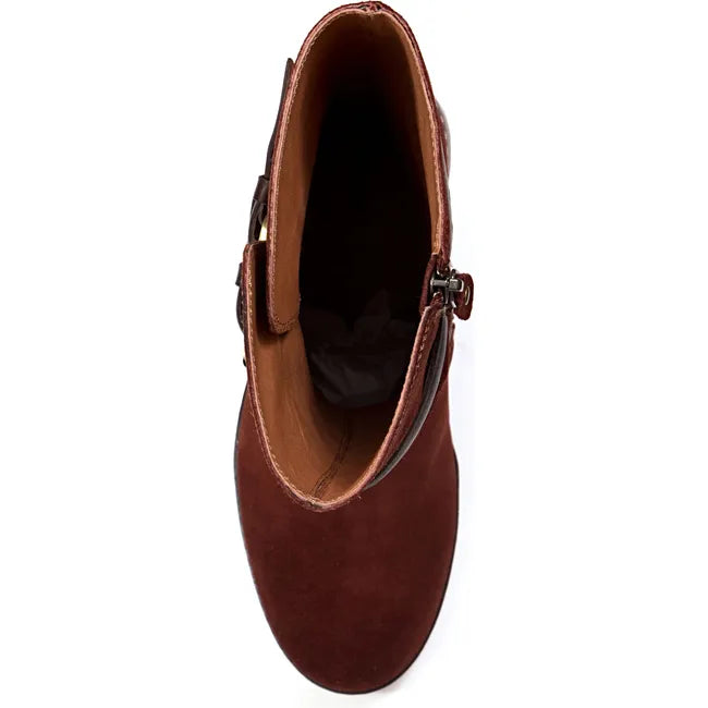 Jambu Women's Victoria Water Resistant Mid-Calf Boot Brandy/Dark Brown J4VIC34