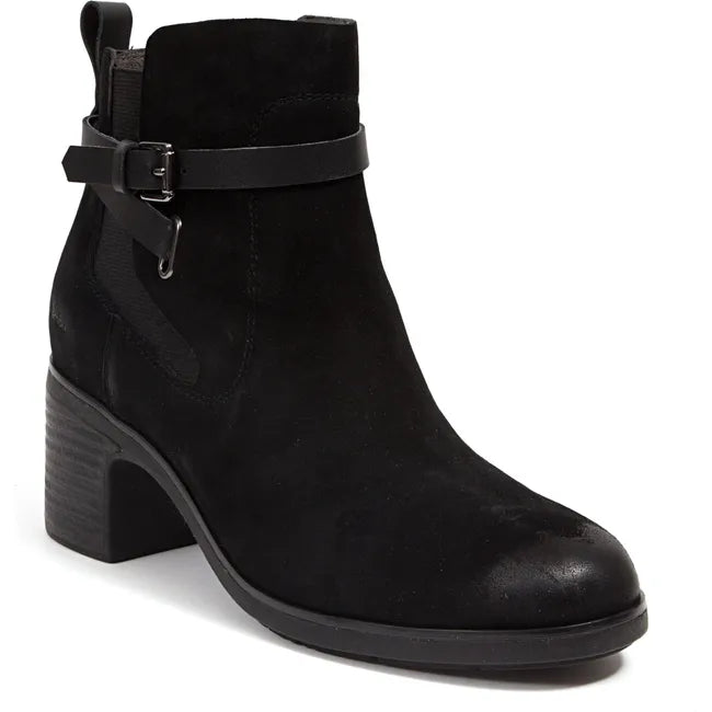 Jambu Women's Vivi Heeled Bootie Black Suede J4VIV01